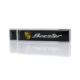 2pcs/set Porsche Logo Metal Car Side Sticker Auto Emblem Badge