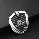 KIA Shield Carbon Fiber Car Side Window Sticker Emblem Badge Decal