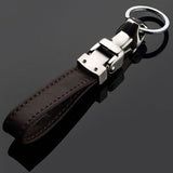 Citroen Leopard PU Leather Car Keychain Key Ring Pendant