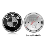 1PC 82mm BMW Logo Car Front Hood Emblem Rear Badge Decal