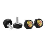 4pcs/set Porsche Logo Stainless Steel Car License Plate Bolts
