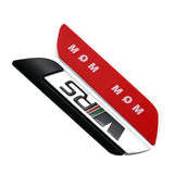 2pcs Skoda VRS Logo Metal Car Side Sticker Emblem Badge Decal Auto Body Decoration
