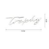 MG Trophy Logo Metal Car Body Sticker Rear Emblem Badge