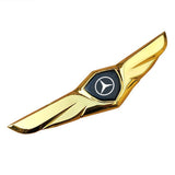 Mercedes Benz Logo Metal Wings Car Front Hood Bonnet Center Sticker Emblem