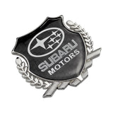 Subaru Metal Carbon Fiber Car Rear Sticker Shield Trunk Emblem Badge Decal