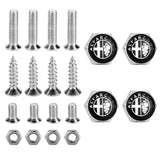 4pcs/set Alfa Romeo Logo Stainless Steel Car License Plate Bolts