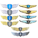 Lincoln Logo Metal Wings Car Front Hood Bonnet Center Sticker Emblem