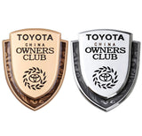 Toyota Metal Shield Car Rear Sticker Auto Window Emblem Badge Decal