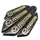 4pcs/set Mazda Carbon Fiber Car Door Anti-Scratch Sticker Door Side Protection Bumper Strips