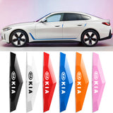 6pcs KIA TPU Car Door Anti-collision Protective Stickers Bumper Strip Decal