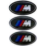 BMW M Power Elliptical Metal Car Window Sticker Emblem Badge Decal