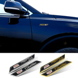 2pcs Cadillac Logo Car Fender Side Sticker Decal Emblem Badge
