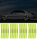 20pcs/set Hyundai Car Wheel Rim Warning Reflective Emblem Stickers