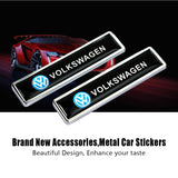 2pcs/set Volkswagen GTI Racing Logo Metal Car Side Sticker Auto Emblem Badge