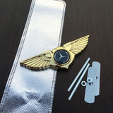 Mercedes Benz Angle Wings Metal Car Front Center Sticker Grille Emblem