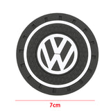 2pcs/set Volkswagen PVC Car Water Coaster Cup Mat