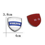 2pcs Volvo Logo Metal Car Rear Sticker Decal Emblem Badge