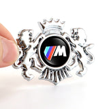 BMW M Power Alpina Double Lion Metal Car Rear Sticker Auto Window Emblem Badge Decal