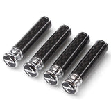 4pcs/set Nissan Nismo Logo Carbon Fiber Car Door Bolt Lock Pins Gate Lock Screws