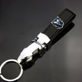Dodge Leopard PU Leather Car Keychain Key Ring Pendant