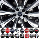 4pcs 56mm Ford Wolf Shelby RS ST Car Wheel Center Hub Cap Sticker Decal