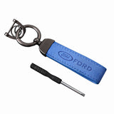 Ford Suede Metal Car Keyring Pendant