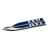 2pcs Volkswagen Rline GTI GTD Logo Metal Car Side Fender Sticker Emblem Badge Decal Decoration