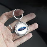 Ford Mustang Logo Diamond Keychain Metal Keyring