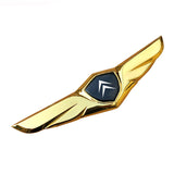Citroen Metal Wings Car Front Hood Sticker Emblem Badge Decal