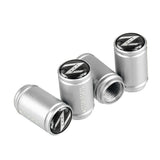 4pcs/set Nissan Z Logo Matte Car Air Valve Stem Caps Auto Tyre Valve Covers