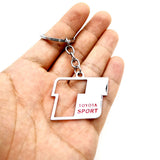 Toyota T Sport Logo Metal Car Key Rings Keychain Pendant