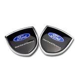 2PCS Ford Wolf Metal Car Side Sticker Auto Emblem Badge Decal
