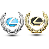 Lexus Wheat Metal Car Window Sticker Emblem Badge Decal