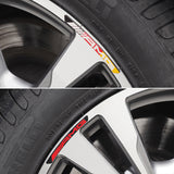 4pcs/set 9cm Mercedes Benz AMG Brabus 4 Matic Aluminum Alloy Car Wheel Rim Tyre Sticker