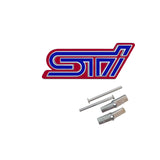 Subaru STI Metal Car Front Hood Grille Emblem Badge Auto Rear Sticker Decal