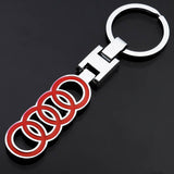 Audi RS RS4 Sline S3 S4 S5 S6 Metal Car Keychain Key Ring Holder