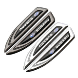 2pcs Subaru STI Metal Car Fender Side Stickers Badge Decals