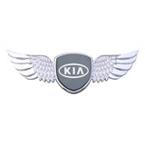 KIA Logo Metal Wings Car Front Hood Bonnet Center Sticker Emblem