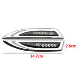 2pcs Dodge Metal Car Side Fender Emblem Sticker Decal