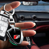 Audi Sline Metal Car Logo Keychain Keyring