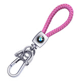 BMW Braided Rope Car Keychain Keyring Pendant