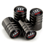 4pcs/set  Audi Car Tire Valve Caps Auto Tyre Wheel Air Covers Air Caps