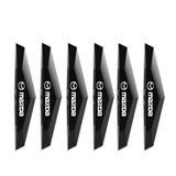 6pcs Mazda TPU Car Door Anti-collision Protective Stickers Bumper Strip Decal