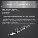 2pcs Honda Mugen Typer Accord Logo Metal Car Side Fender Sticker Emblem Badge Decal Decoration