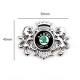 Skoda Double Lion Metal Car Rear Sticker Auto Window Emblem Badge Decal