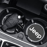 2PCS Jeep Diamond Car Water Coaster Cup Mat