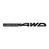 Subaru SYMMETRICAL AWD Logo Metal Letter Car Rear Sticker Decal Emblem Badge