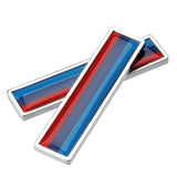 2pcs/set BMW M Power Hamann AC Logo Metal Car Side Sticker Auto Emblem Badge