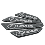 4pcs/set Lexus Carbon Fiber Car Door Anti-Scratch Sticker Door Side Protection Bumper Strips