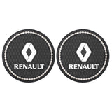 2PCS Renault Diamond Car Water Coaster Cup Mat